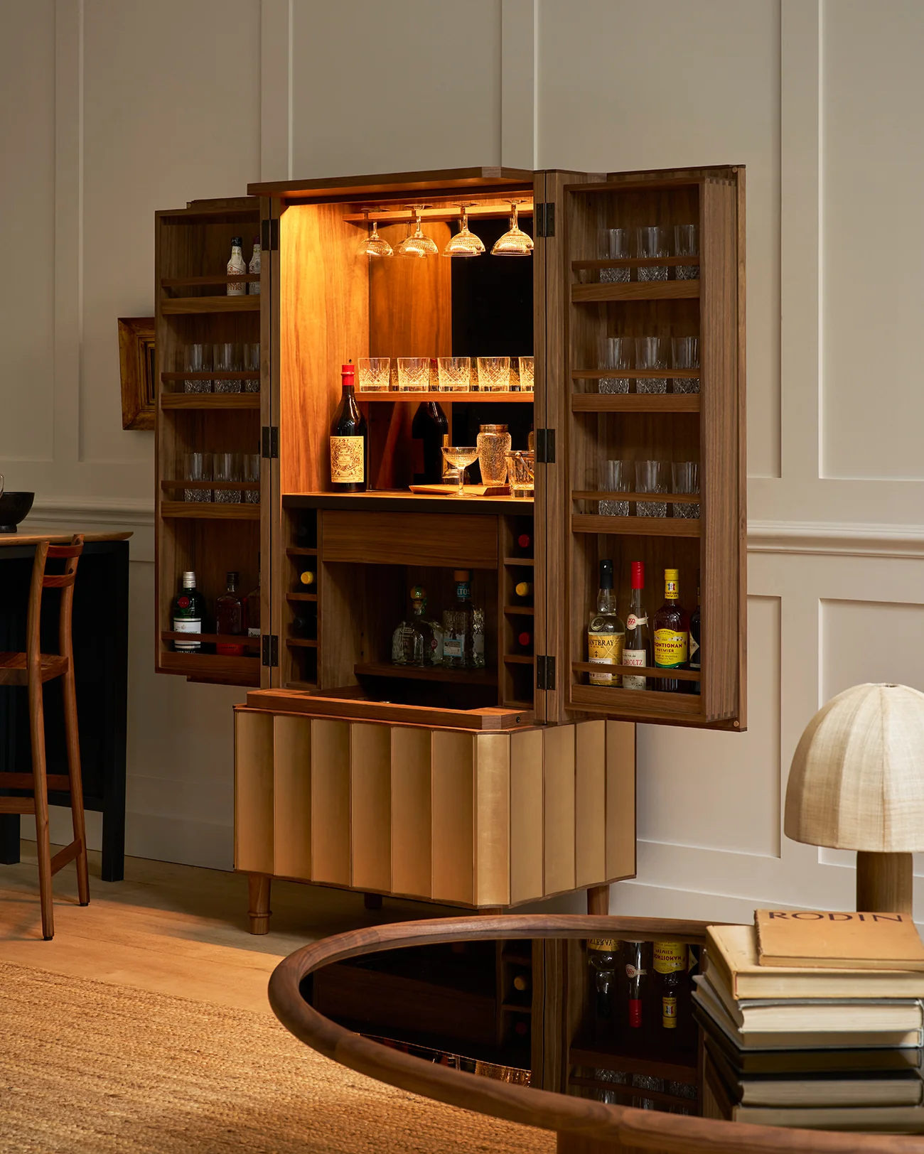 Glover drinks cabinet gold - Image 5