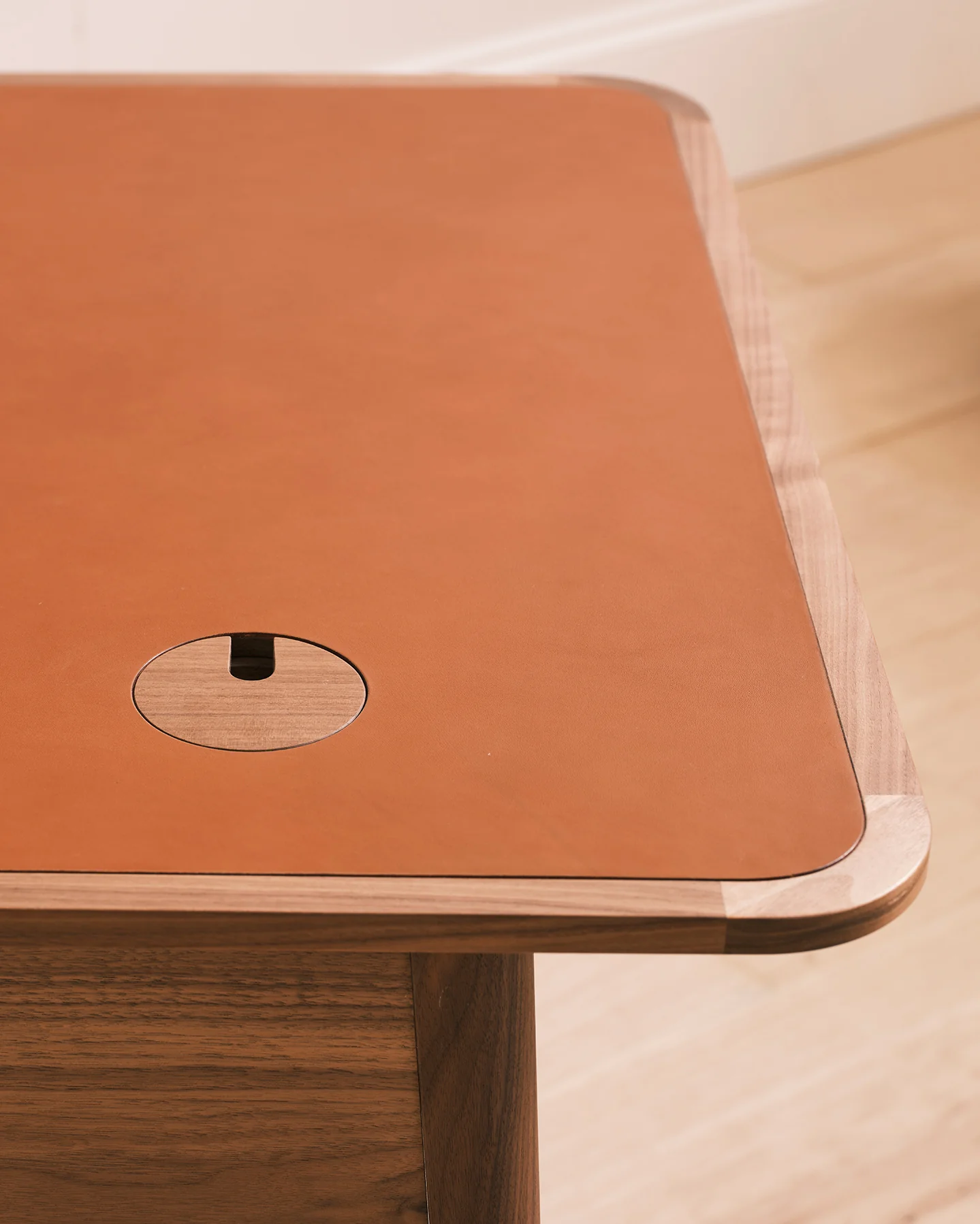Menton inlaid leather desk - Image 5
