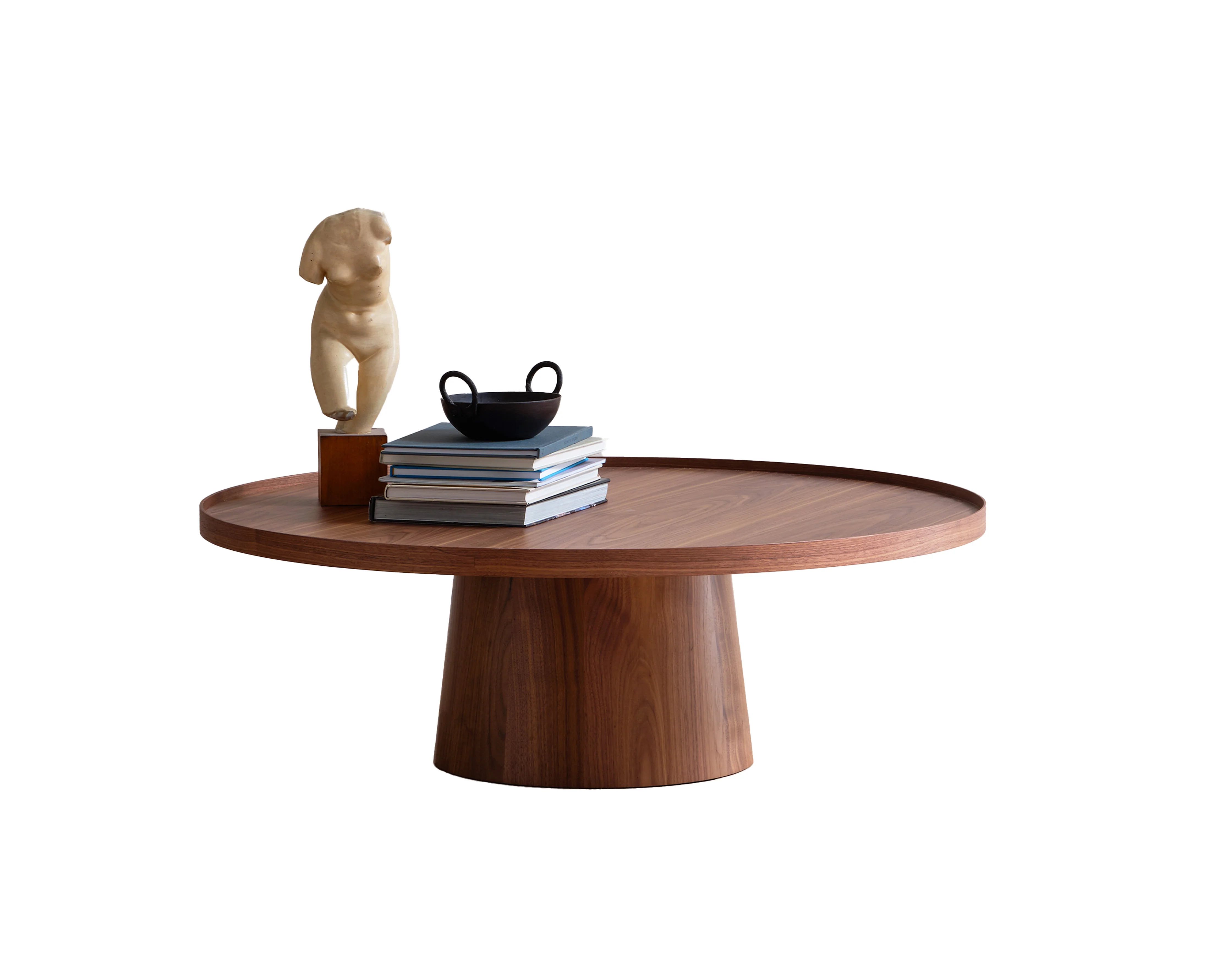 Rodan coffee table large walnut